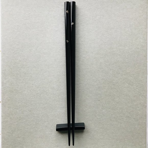 New Wajima Nuri Chopsticks set, pearl of mother inlay, Artisan Handcrafted Japan - Picture 1 of 4